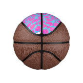 Florescent Pink Blue Cheetah Mini Basketbal (Rechts)