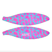 Florescent Pink Blue Cheetah Mini Basketbal (Panelen)