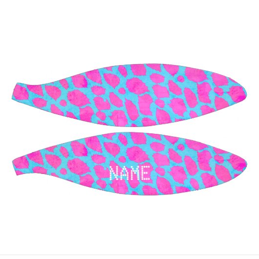 Florescent Pink Blue Cheetah Mini Basketbal (Panelen)