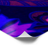 Florescent Pink Floral Surge Perfect Poster (Hoek)