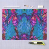 Florescent Pink Floral Surge Tissuepapier (Craft)