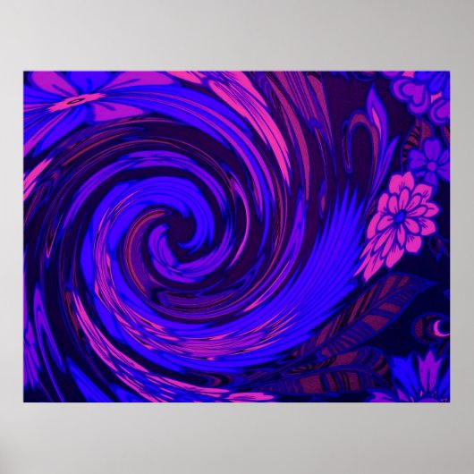 Florescent Pink Surge Print Poster (Voorkant)