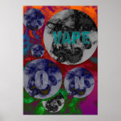 Florescent Psychedelic Vape Clouds Poster (Voorkant)
