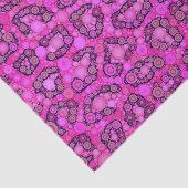Florescent roze Cheetah Pattern Tissuepapier (Detail)