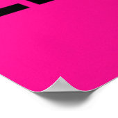 Florescent roze zwarte tape voor uw levenslange Po Poster (Hoek)