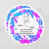 Florescente boho krans, elegant van levendige kleu kaart (Voorkant / Achterkant)