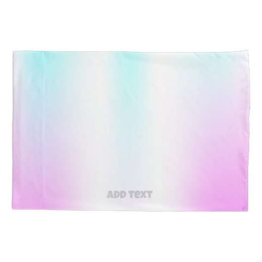 Florescerende holografische regenboogkleuren kussensloop (Achterkant)