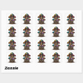 Florescerende schimmels vierkante sticker (Vel)