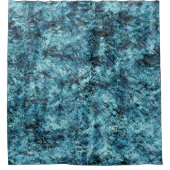 Floresta azul sob nevasca ou vidro trincado douchegordijn (Voorkant)