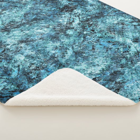 Floresta azul sob nevasca ou vidro trincado sherpa deken (3/4)