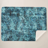 Floresta azul sob nevasca ou vidro trincado sherpa deken (Voorkant (horizontaal))