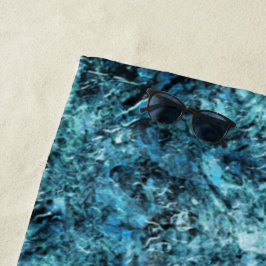 Floresta azul sob nevasca ou vidro trincado strandlaken