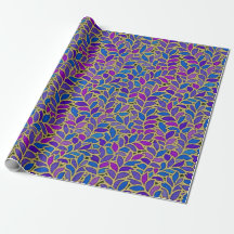 Floresta blauw, violet en goud