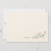 Floret Corner Uitnodiging (Achterkant)