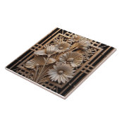Floret en Deco-raster Tegeltje (Zijkant)