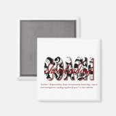 floretcheerbus magnet (Voorkant / Achterkant)