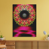 Floretiana Psychedelic Liefde Kunst Verpakt Canvas (Insitu (Woonkamer))