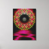 Floretiana Psychedelic Liefde Kunst Verpakt Canvas Afdruk (Voorkant)