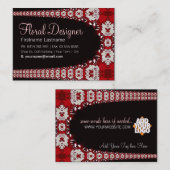 Florettes RedWhite groot Visitekaartje (Voorkant / Achterkant)