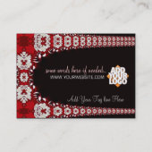 Florettes RedWhite groot Visitekaartje (Achterkant)