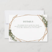 florgeometrische trouwgegevens kaart (Voorkant)