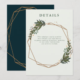 florgeometrische trouwgegevens kaart