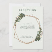 florgeometrische trouwkaart kaart (Voorkant)