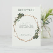 florgeometrische trouwkaart kaart (Staand voorkant)