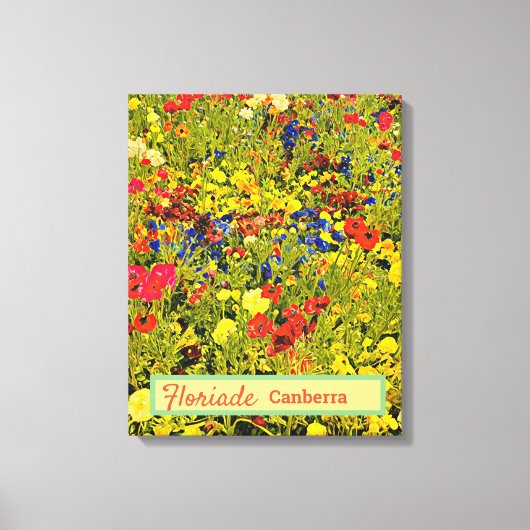 Floriade Canberra Australia flower festival papave Canvas Afdruk (Voorkant)