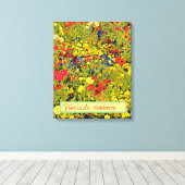 Floriade Canberra Australia flower festival papave Canvas Afdruk (Insitu (Houten vloer))