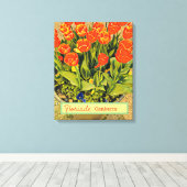 Floriade Canberra Australia flower festival tulips Canvas Afdruk (Insitu (Houten vloer))