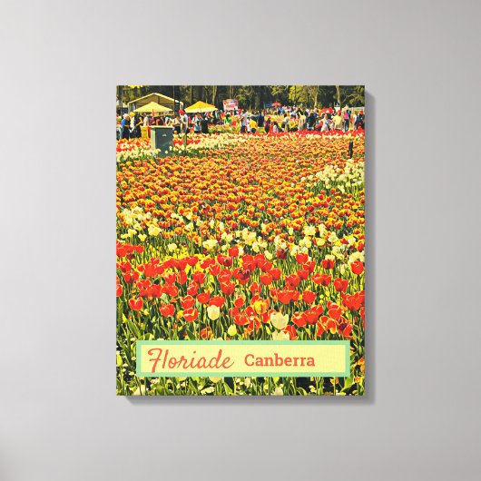 Floriade Canberra Australia flower festival tulips Canvas Afdruk (Voorkant)