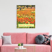 Floriade Canberra Australia flower festival tulips Canvas Afdruk (Insitu (Woonkamer))