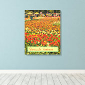 Floriade Canberra Australia flower festival tulips Canvas Afdruk (Insitu (Houten vloer))