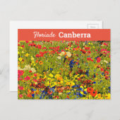 Floriade Canberra Australië digitale kunst reizen Briefkaart (Voorkant / Achterkant)