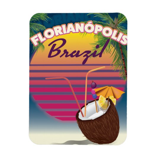 Florianópolis Braziliaanse reisposter Magneet (Verticaal)