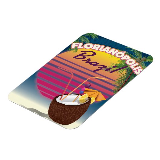 Florianópolis Braziliaanse reisposter Magneet (Linkerzijde)