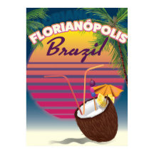Florianópolis Braziliaanse reisposter