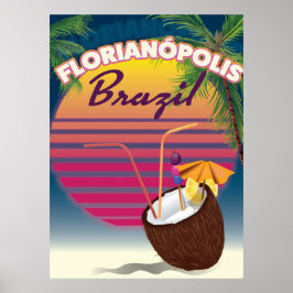 Florianópolis Braziliaanse reisposter Poster