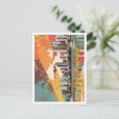 Florianopolis Brazilië Pop Art Travel Illustration Briefkaart (Staand voorkant)