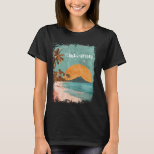 Florianopolis Brazilië Retro Beach Sunset Pa T-shirt