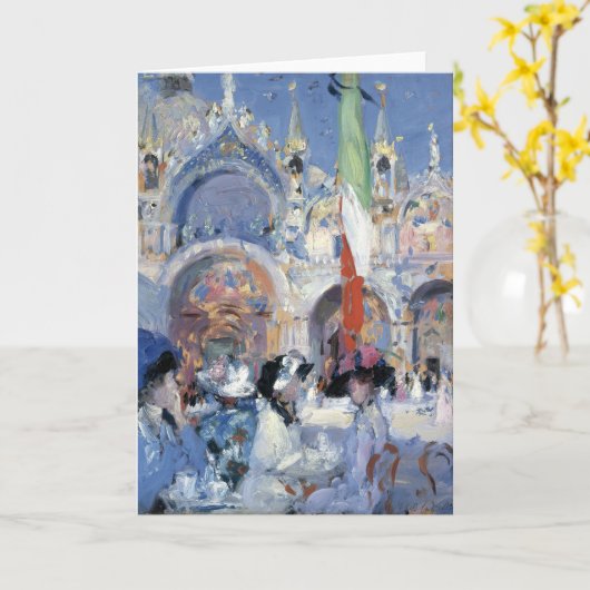 Florian's Café, Venetië | Francis Cadell Kaart (Gele Bloem)