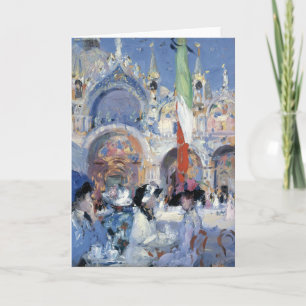 Florian's Café, Venetië   Francis Cadell Kaart