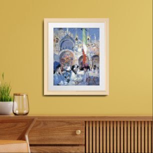 Florian's Café, Venetië Francis Cadell Poster