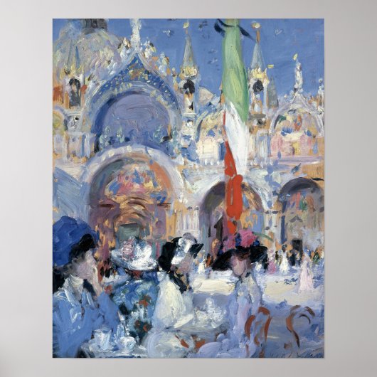 Florian's Café, Venetië | Francis Cadell Poster (Voorkant)