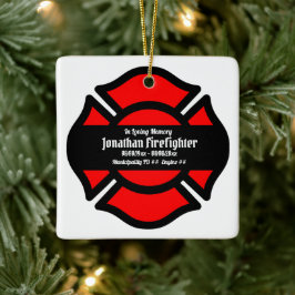 Florians Cross (Stijl 3) Square Keramisch Ornament