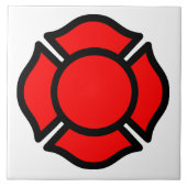 Florians kruis (stijl 1) tegeltje (Voorkant)