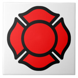 Florians kruis (stijl 1) tegeltje