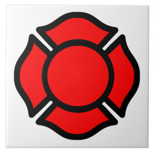 Florians kruis (stijl 1) tegeltje