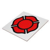 Florians kruis (stijl 1) tegeltje (Zijkant)